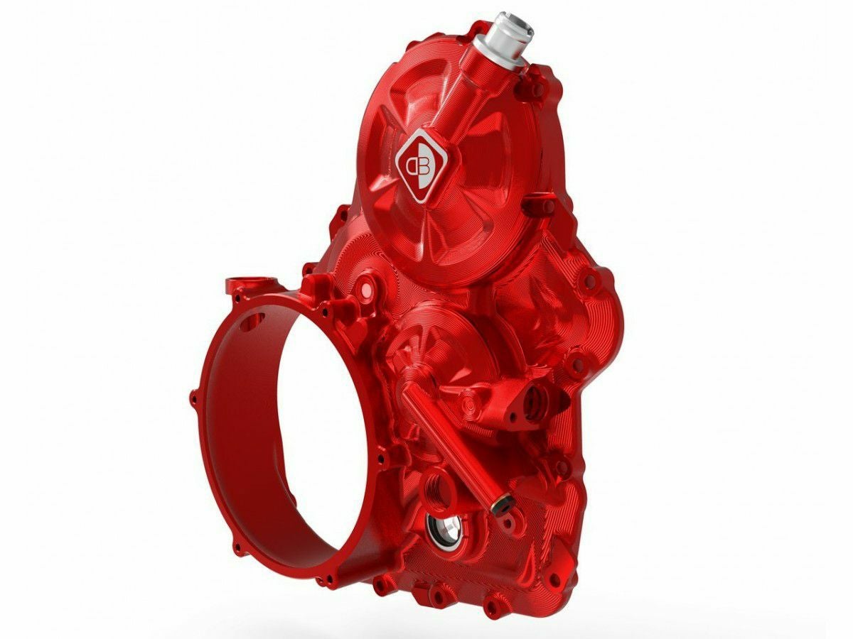DUCABIKE クリアクラッチカバー用クランクケースカバー レッド DUCATI