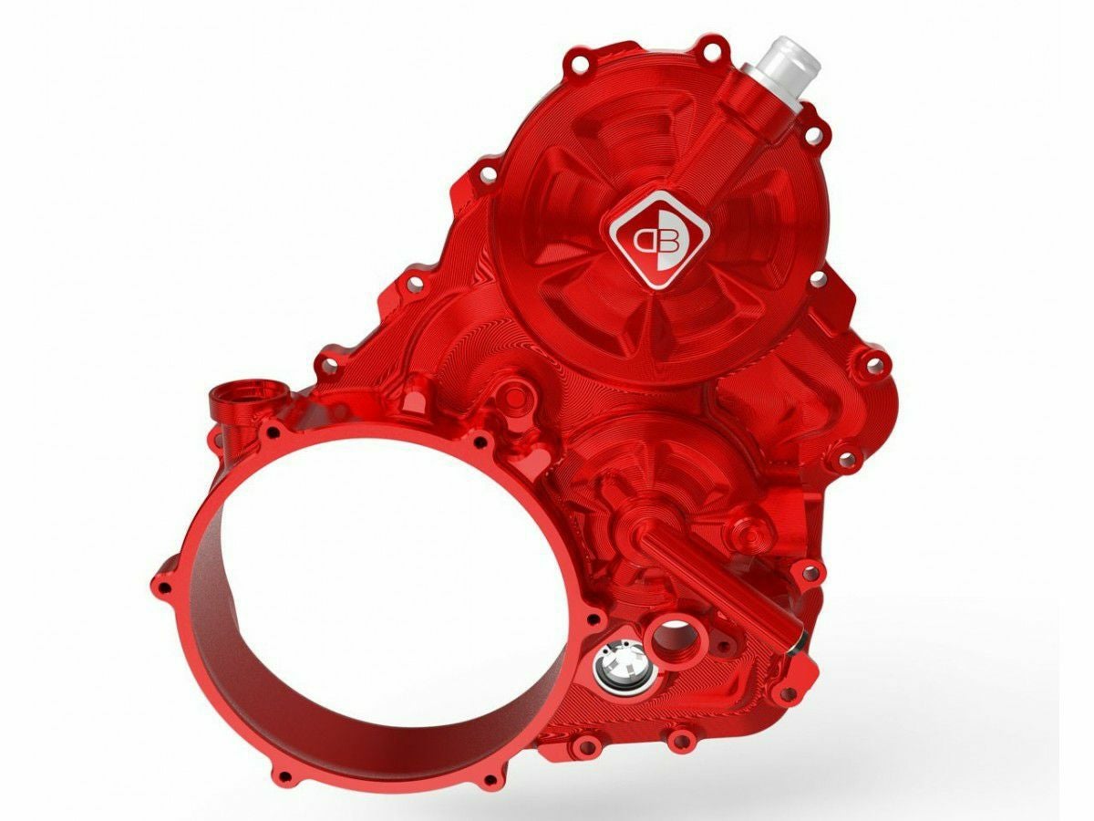 DUCABIKE クリアクラッチカバー用クランクケースカバー レッド DUCATI