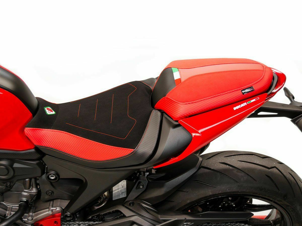 DUCABIKE コンフォートシートカバーブラック/レッド DUCATI モンスター