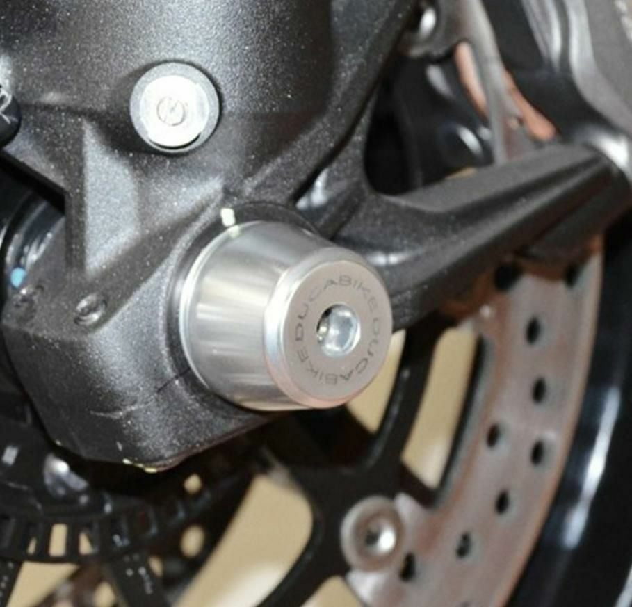 DUCABIKE フロントアクスルスライダー シルバー DUCATI デザートX