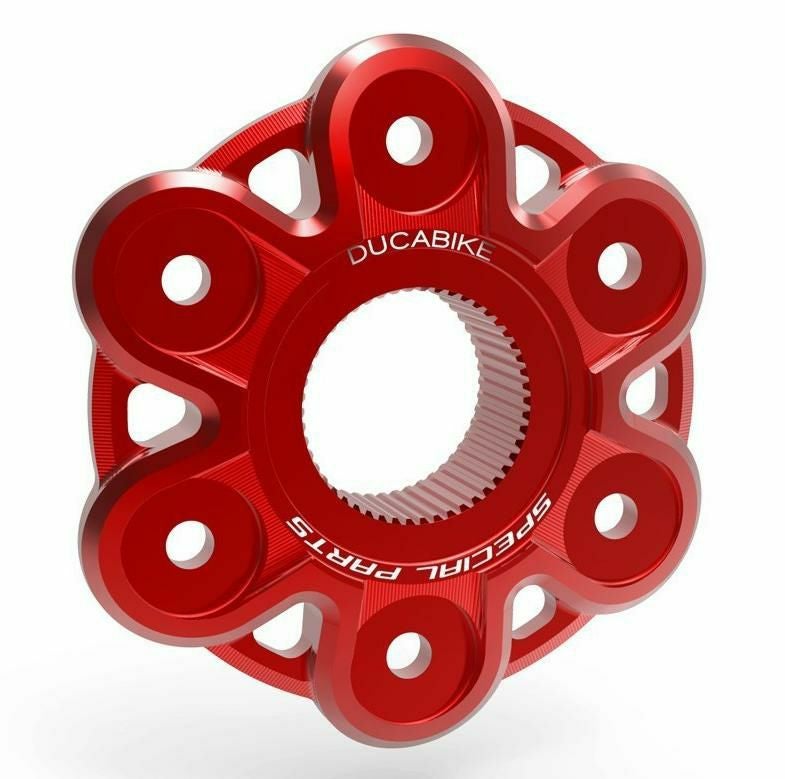 DUCABIKE リアスプロケットフランジ レッド DUCATI ディアベル