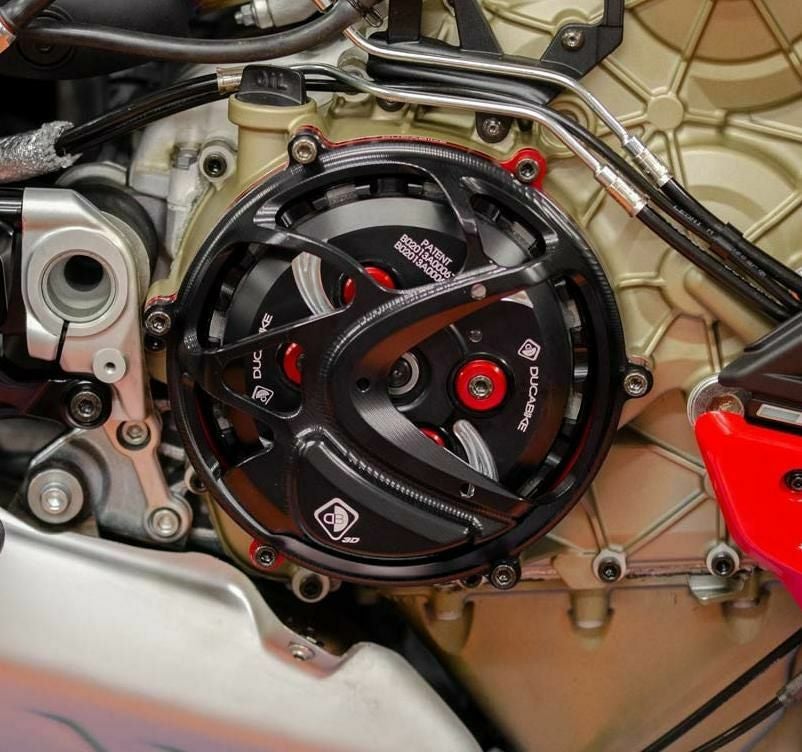 DUCABIKE 乾式クラッチ用カバー ブラック DUCATI ムルティストラーダV4