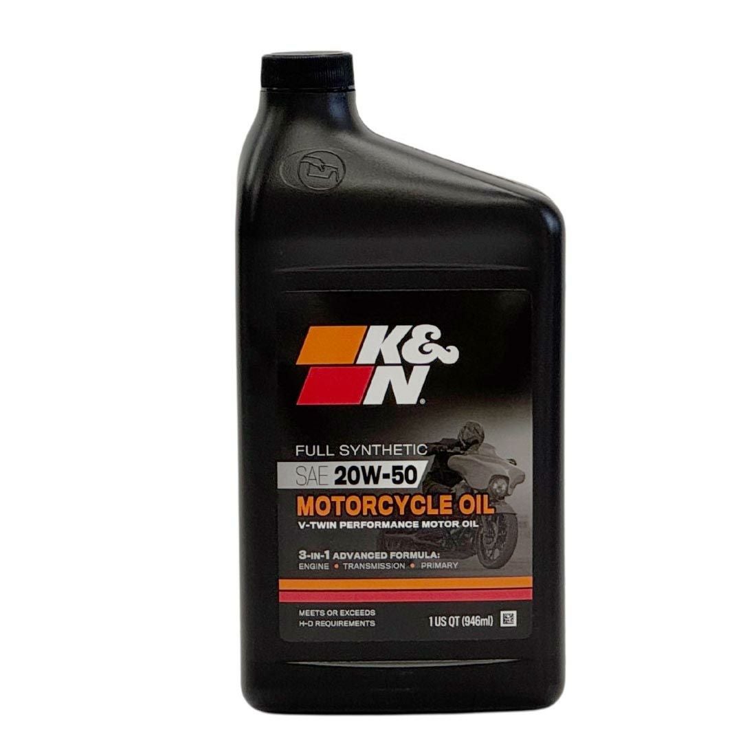 K＆N 化学合成エンジンオイル 20W-50 1クォート（945ml） | バイク