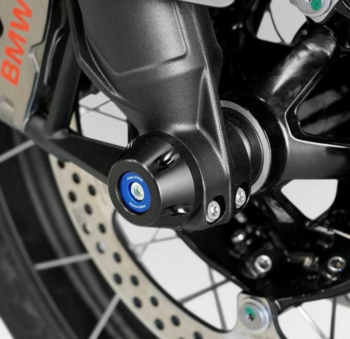 ISOTTA フロントアクスルスライダー ブルー BMW R1300GS (24-)