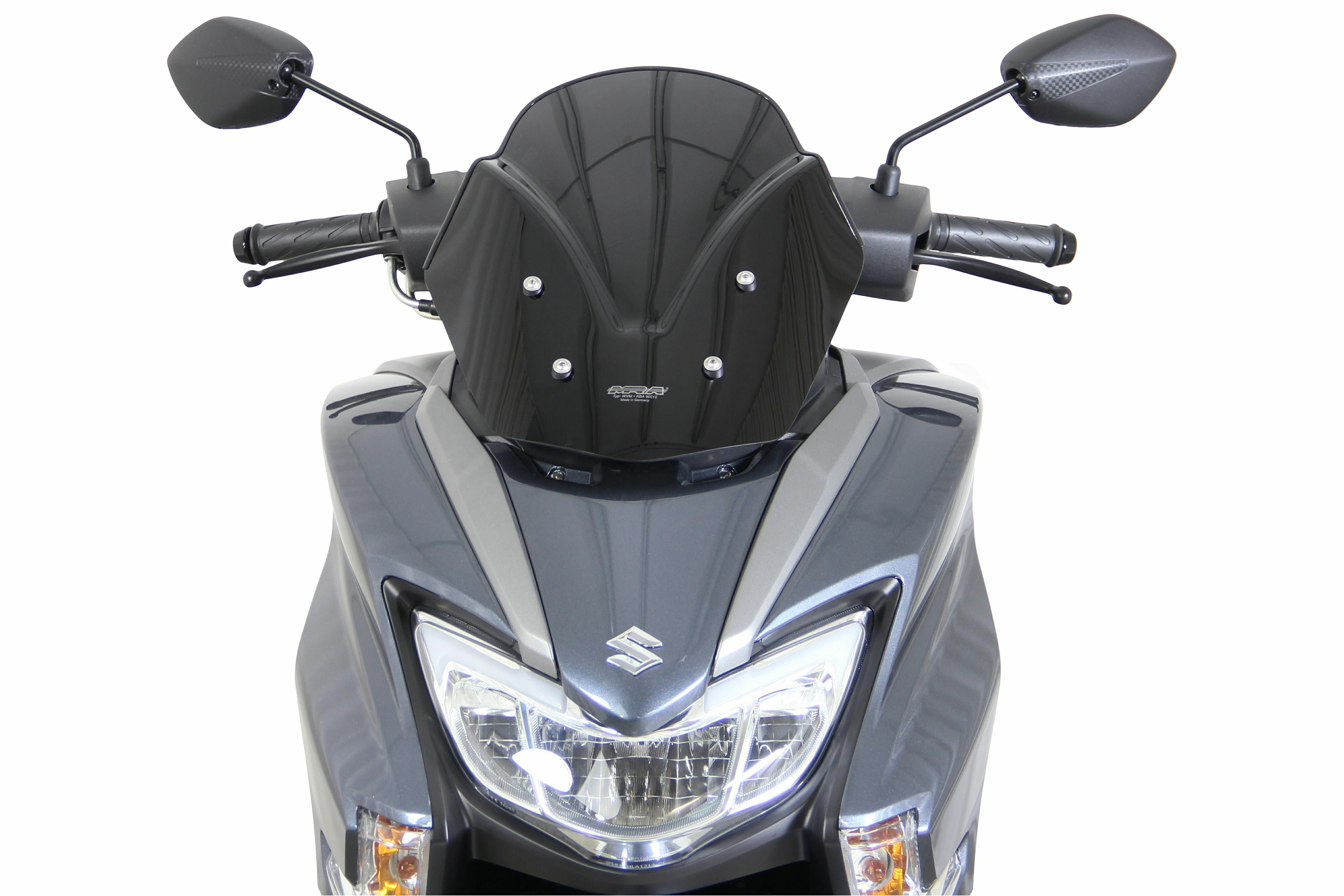 MRA ツーリングスクリーン T ブラック SUZUKI バーグマンストリート125