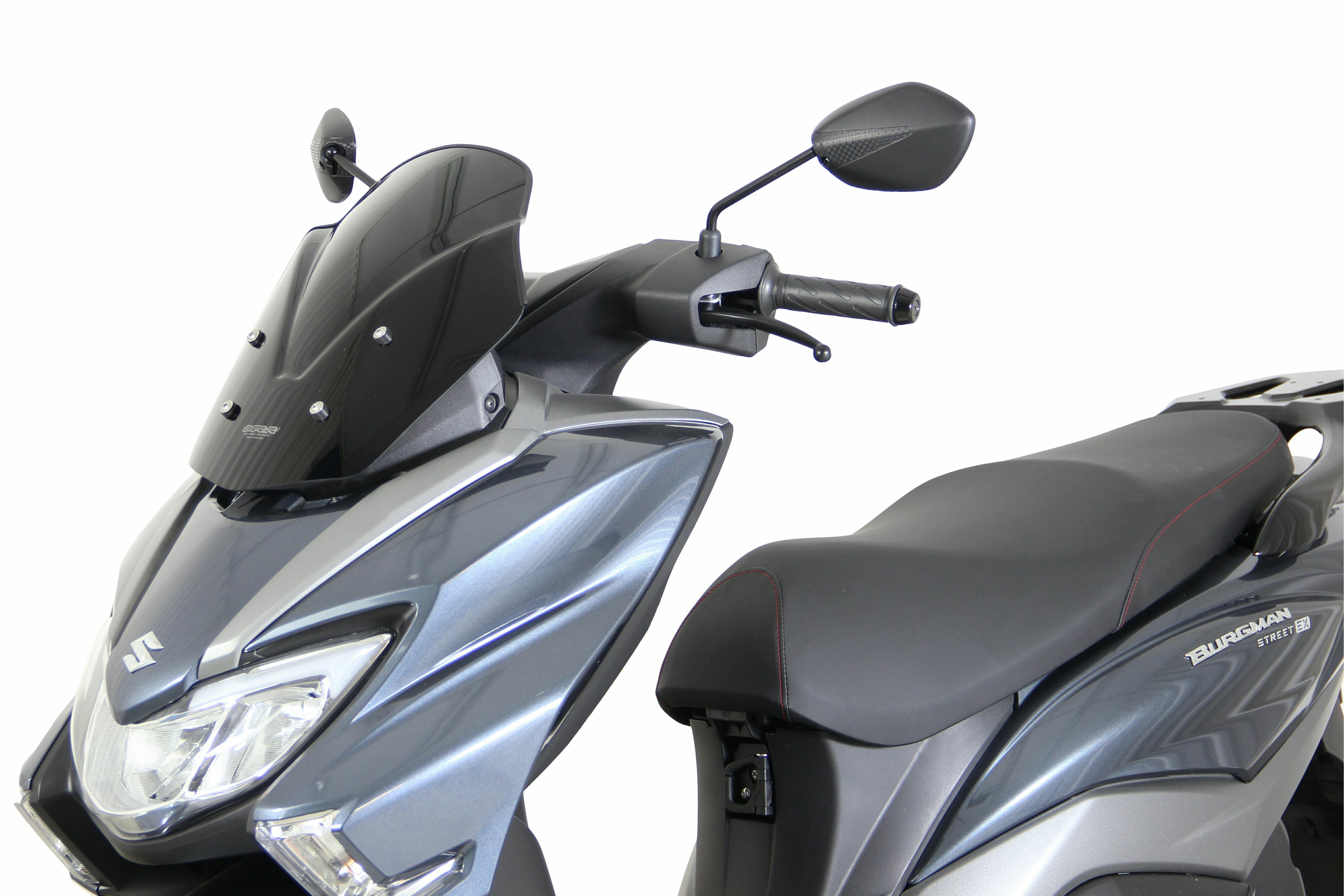 MRA ツーリングスクリーン T ブラック SUZUKI バーグマンストリート125