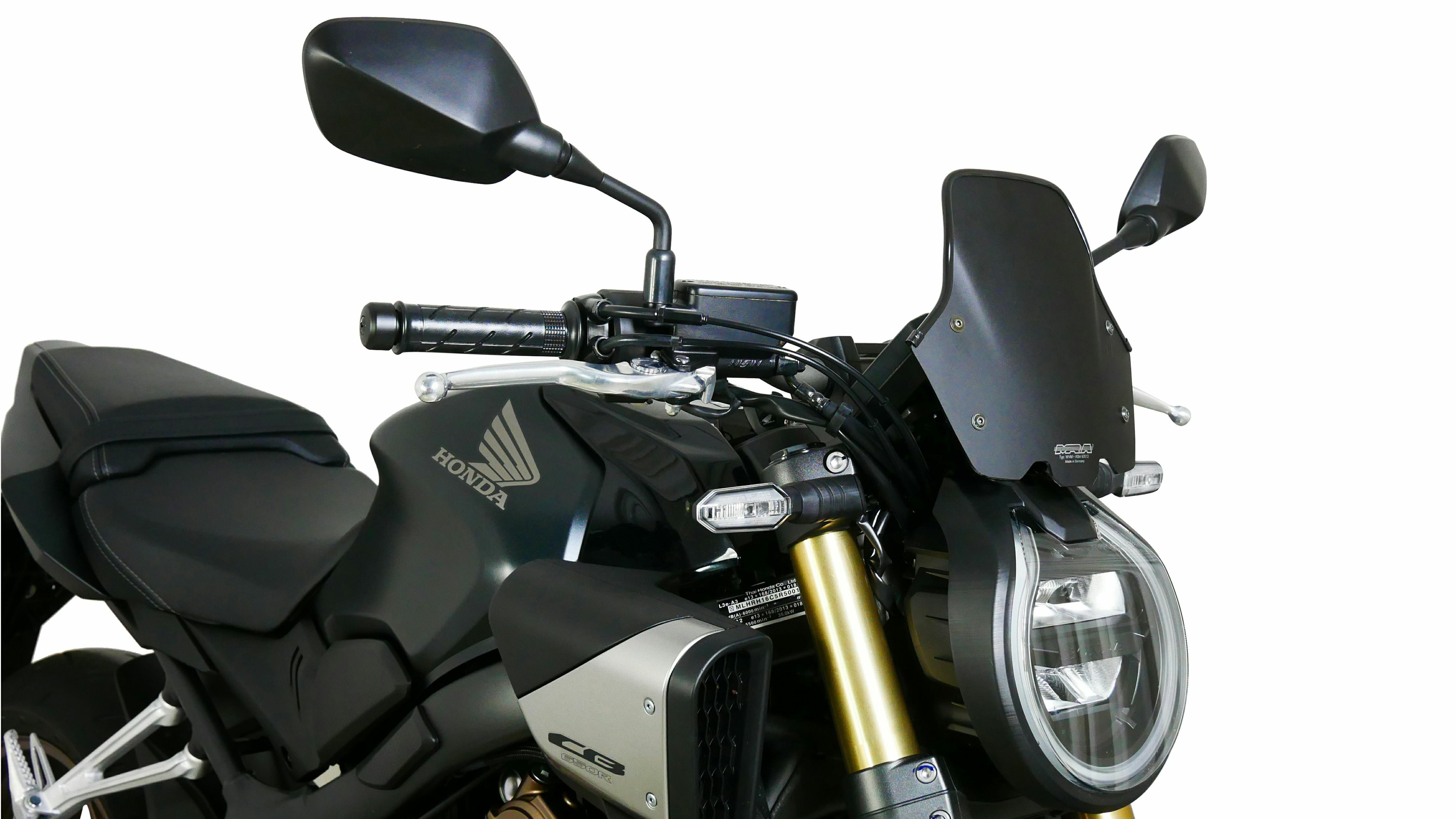 MRA レーシングウィンドスクリーン NRM ブラック HONDA CB650R (2024-)
