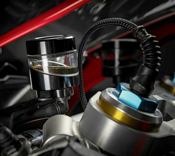 DUCATI Performance アルミ製クラッチフルードリザーバータンク DUACTI