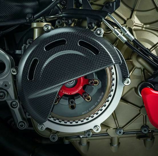 DUCATI Performance カーボン製ドライクラッチカバー DUACTI