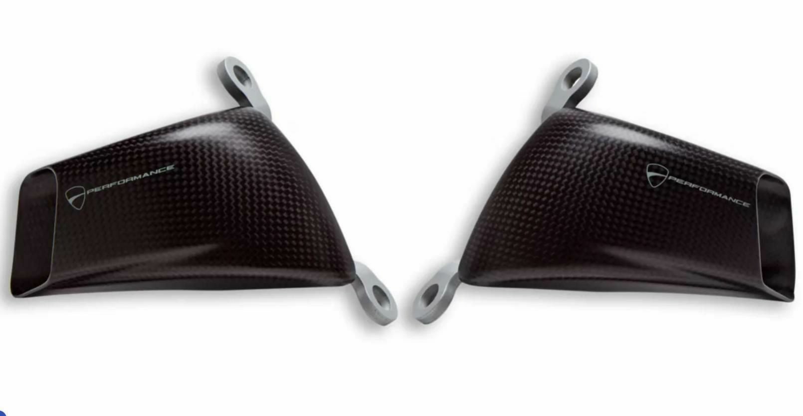 DUCATI Performance カーボン製ブレーキクーリングダクト DUACTI