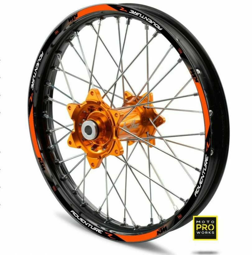 Moto Pro Works リムステッカー KTM ADVENTURE R (オレンジ)