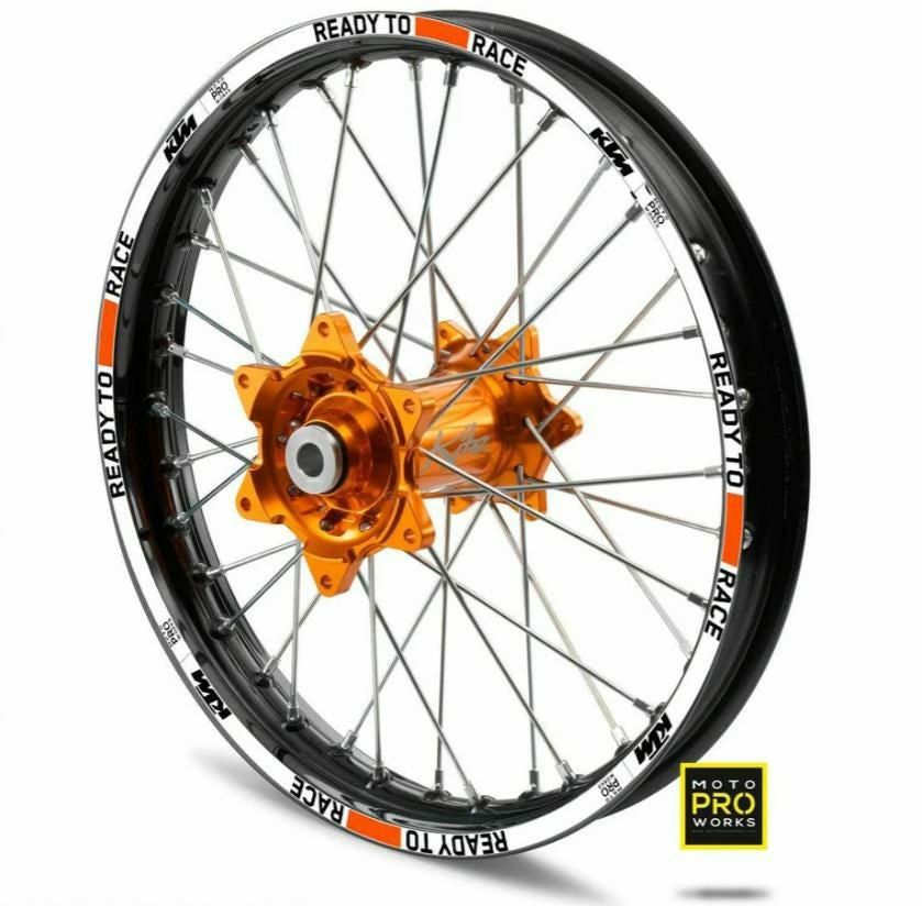 Moto Pro Works リムステッカー KTM Ready To Race 2022 (オレンジ