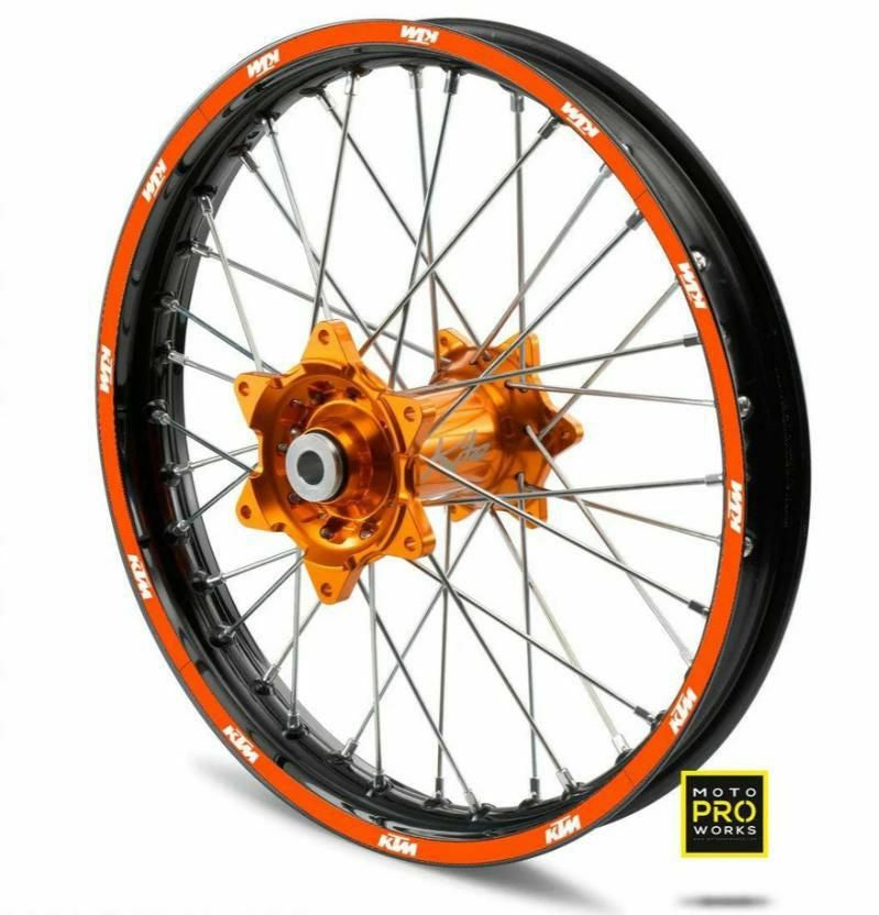 Moto Pro Works リムステッカー KTM STRIPE (オレンジ) グロス仕上