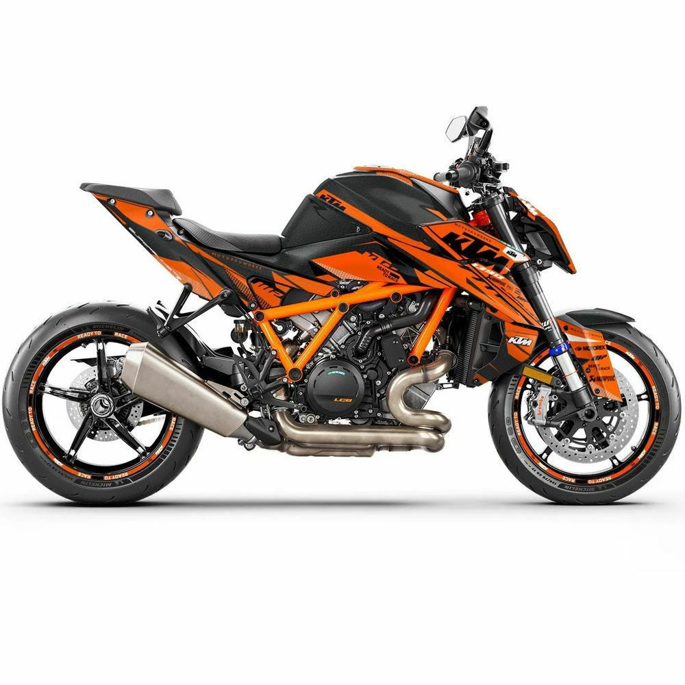 Moto Pro Works フルデカールキット Nebula (オレンジ) グロス仕上 KTM