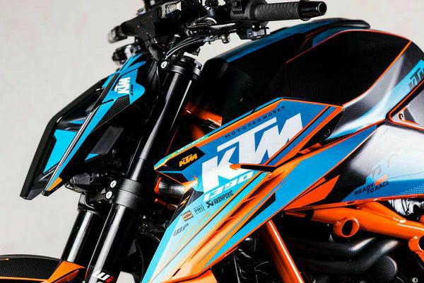 Moto Pro Works フルデカールキット Nebula (ブルー) グロス仕上 KTM