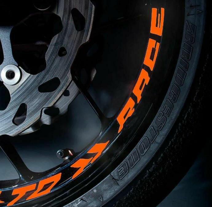 Moto Pro Works ホイールグラフィック KTM Ready To Race ソリッド