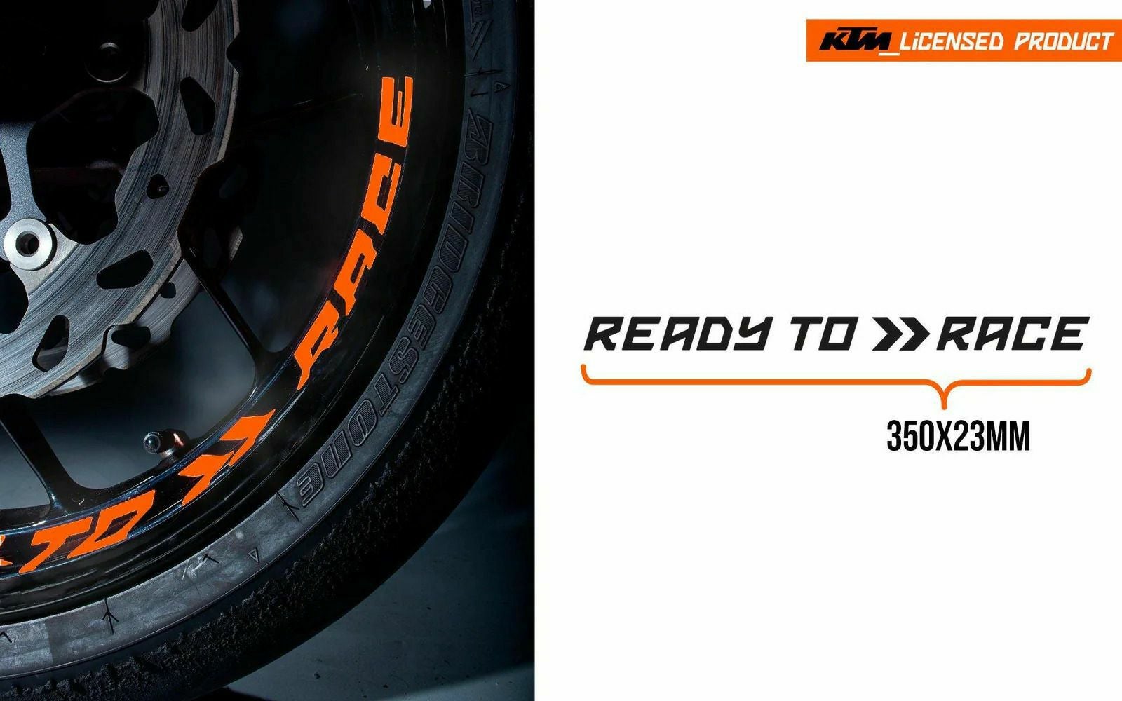 Moto Pro Works ホイールグラフィック KTM Ready To Race ソリッド