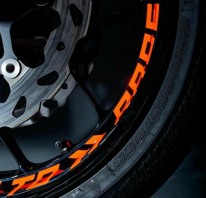 Moto Pro Works ホイールグラフィック KTM Ready To Race フルオ