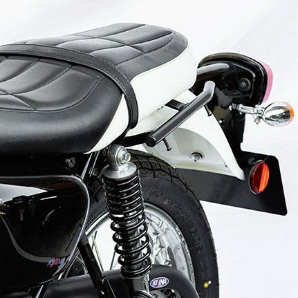 W230/メグロ S1 アシストグリップ/バッグサポート 左側 ブラック キジマ_1