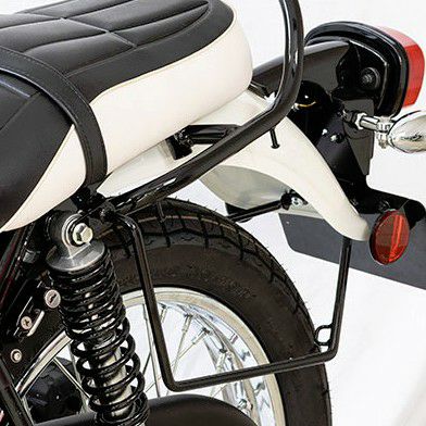 メグロ バック 当時物 W230/メグロ S1バッグサポート 左側 ブラック キジマ | バイクカスタム
