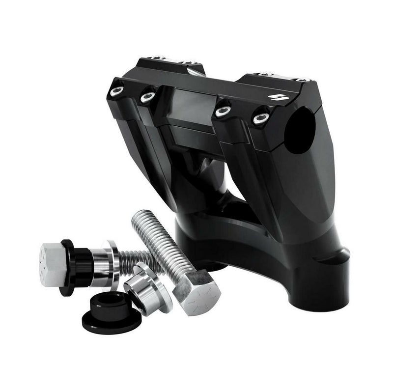 インディアン チーフ 22-24 キックバック ISOライザー 1インチクランプ/5 インチ高 ブラック  クラウス_1