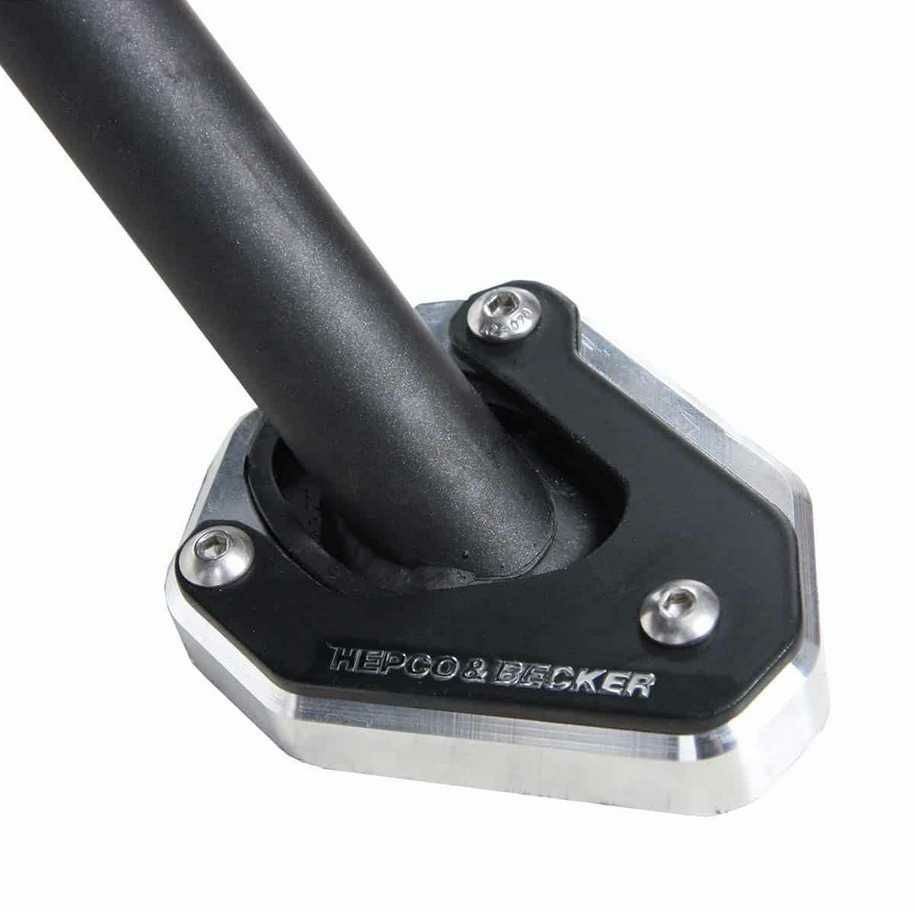 KAWASAKI W230 / MEGURO S1 (25-) サイドスタンドプレート シルバー/ブラック Hepco&Becker_1