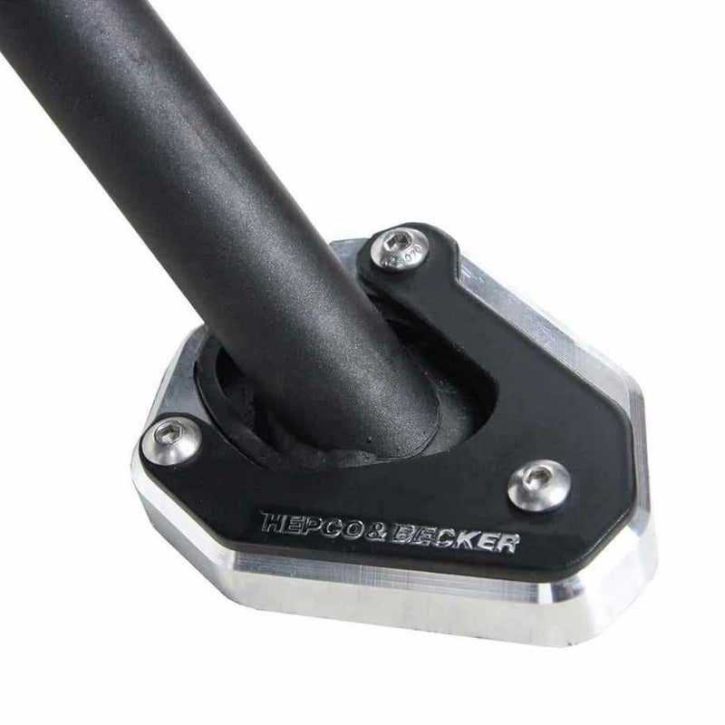 KAWASAKI W230 / MEGURO S1 (25-) サイドスタンドプレート シルバー/ブラック Hepco&Becker_1