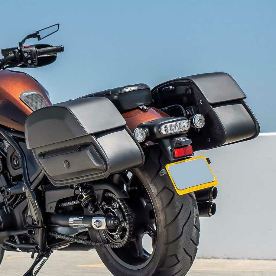 HONDA Rebel 1100 (21-25) クイックマウントレザーバッグ Pantheon