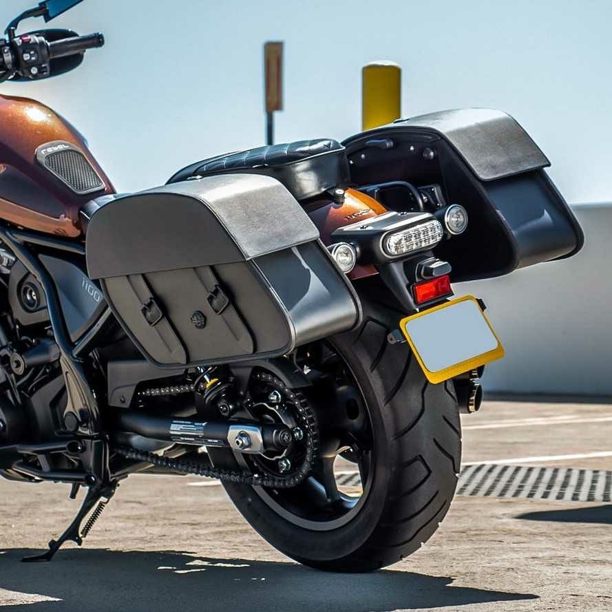 HONDA Rebel 1100 (21-25) クイックマウントレザーバッグ Baelor