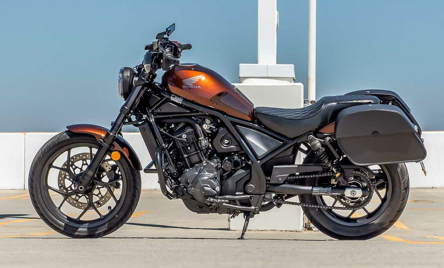 ★極美品★ Becue REBEL（レヴェル） エンゲージ11.8装備 HONDA Rebel 1100 (21-25) クイックマウントレザーバッグ Panzer