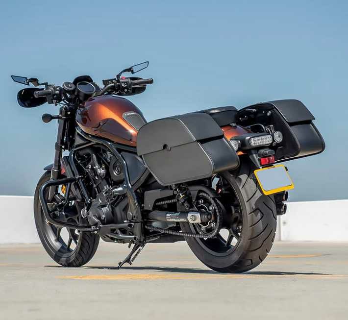 HONDA Rebel 1100 (21-25) クイックマウントレザーバッグ Panzer