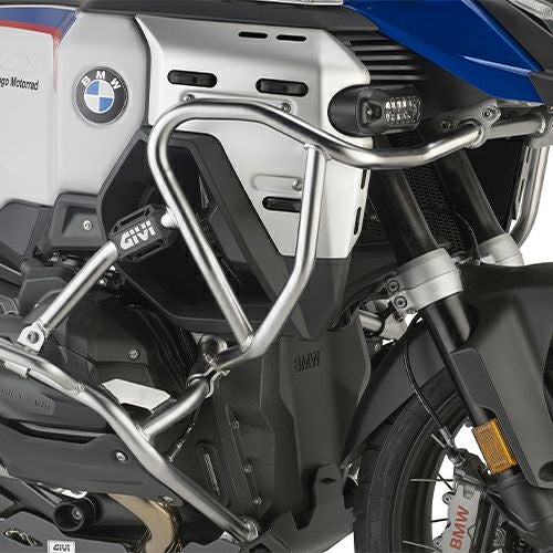 BMW R1300GSアドベンチャー 25- アッパーエンジンガード ステンレスシルバー GIVI_1