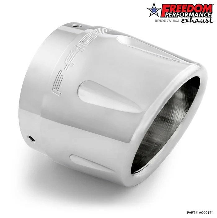 Freedom Performance Combat Fluted 2-into-1 スリップオンマフラー