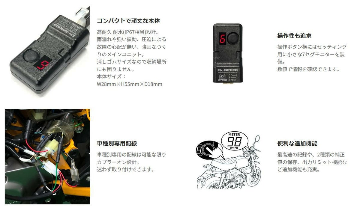 ホンダ ハンターカブ CT125 ドクタースピードV2　車速信号補正ユニット OPMID_3