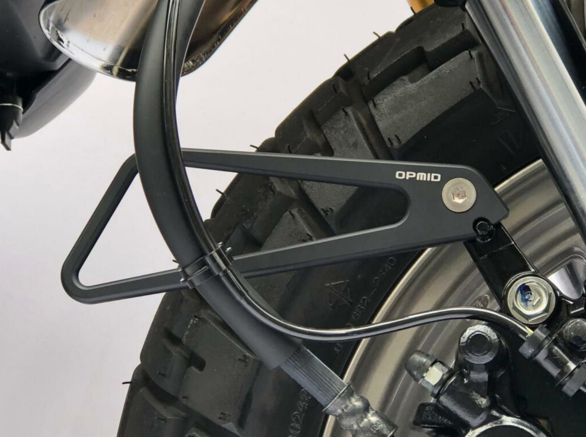 ホンダ モンキー（JB03） CNC 温度センサー/O2センサーガード/ホースガイドセット ブラック OPMID_4