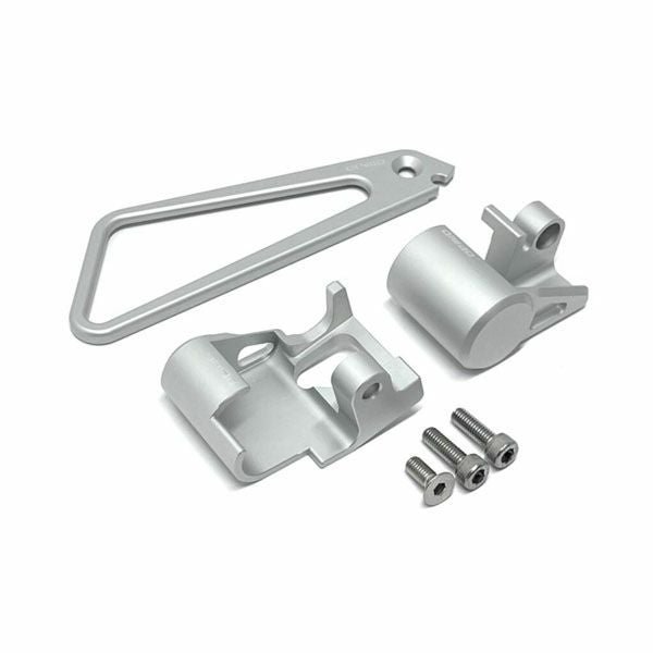 ホンダ モンキー（JB03） CNC 温度センサー/O2センサーガード/ホースガイドセット シルバー OPMID_1