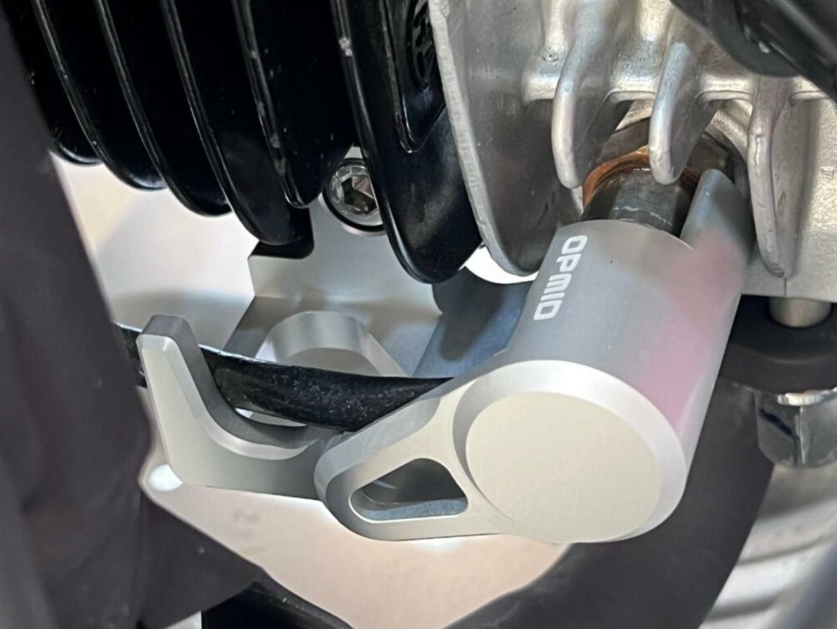 ホンダ モンキー（JB03） CNC 温度センサー/O2センサーガード/ホースガイドセット シルバー OPMID_2