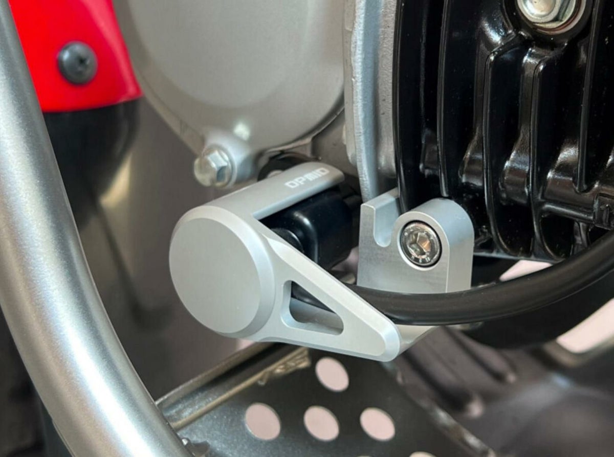 ホンダ モンキー（JB03） CNC 温度センサー/O2センサーガード/ホースガイドセット シルバー OPMID_3