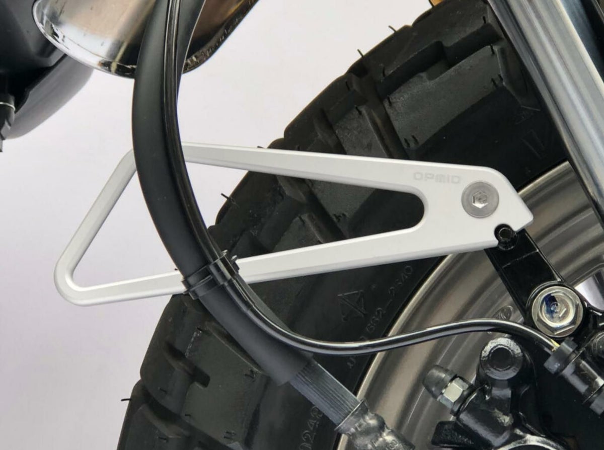 ホンダ モンキー（JB03） CNC 温度センサー/O2センサーガード/ホースガイドセット シルバー OPMID_4