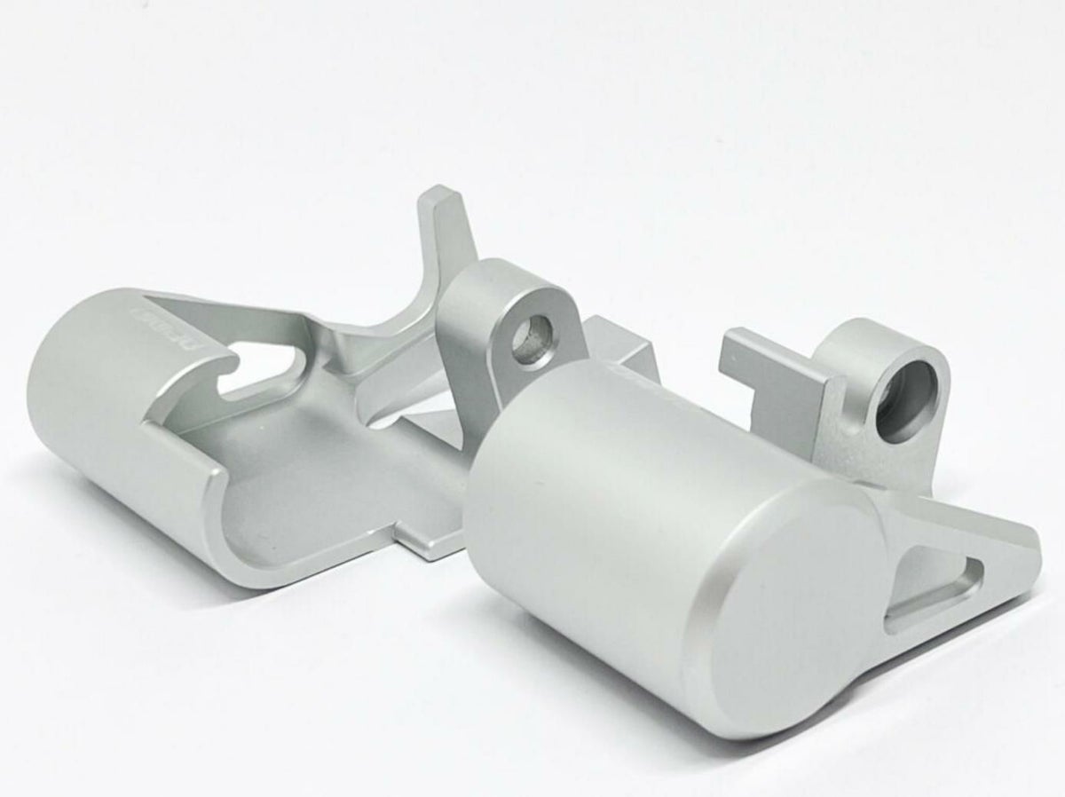 ホンダ モンキー（JB03） CNC 温度センサー/O2センサーガード/ホースガイドセット シルバー OPMID_5