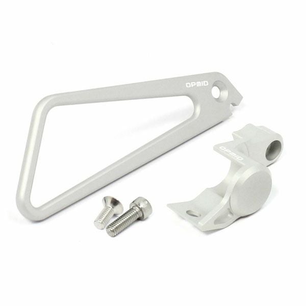 ホンダ モンキー（JB02） CNC O2センサーガード/ホースガイドセット シルバー OPMID_1