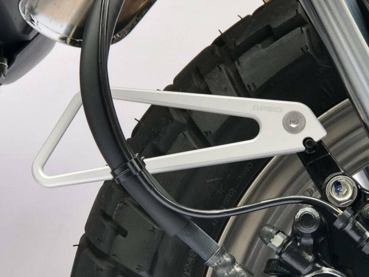 ホンダ モンキー（JB02） CNC O2センサーガード/ホースガイドセット シルバー OPMID_3