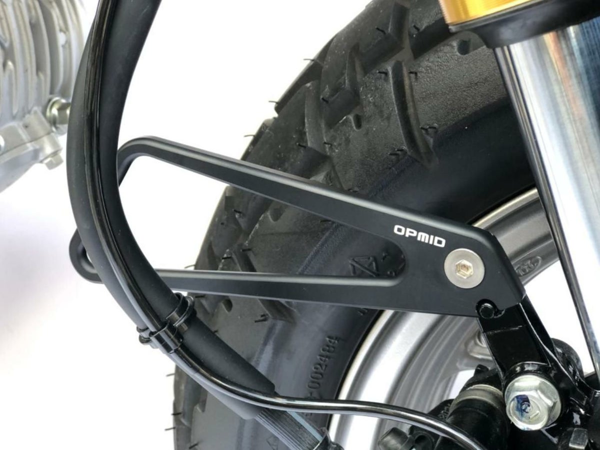 ホンダ モンキー（JB02） CNC O2センサーガード/ホースガイドセット ブラック  OPMID_3