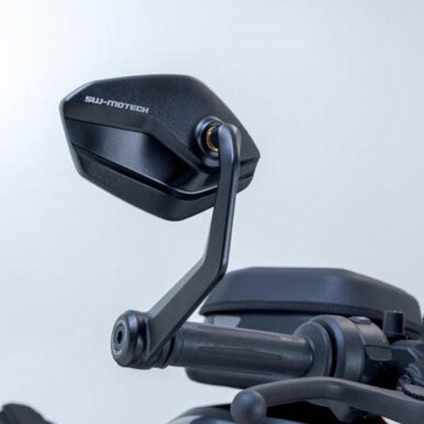 BMW R1300GS/R/RS バーエンドミラー アルミ ブラック  SW-MOTECH_1