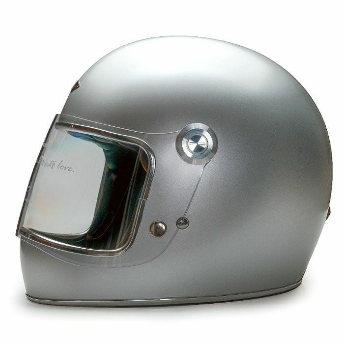 シルバーフレイム エイジング カスタム｜miniMOTOGANG フルフェイス LENNONシリーズ フルフェイスヘルメット セミマットシルバー feture
