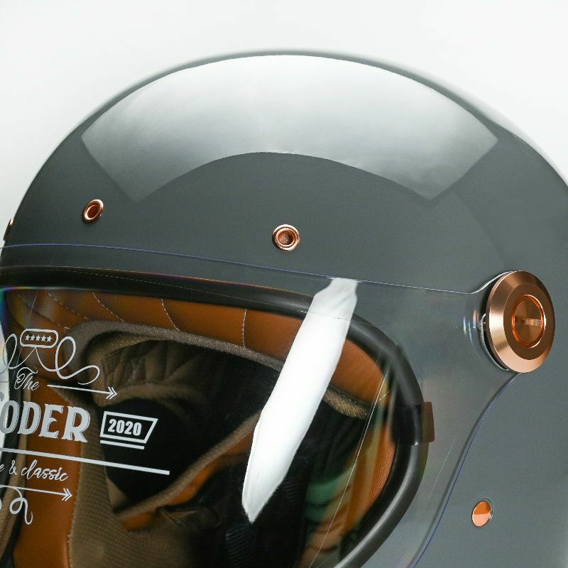 BEN レトロフルフェイス　デザートグレー MODER BENJAMINシリーズ フルフェイスヘルメット コンクリートグレー