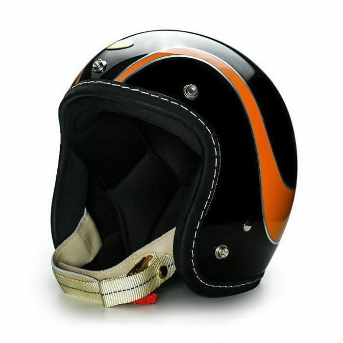 500TXシリーズ 2LOUD カスタム ジェットヘルメット グロスブラック/オレンジ feture_1