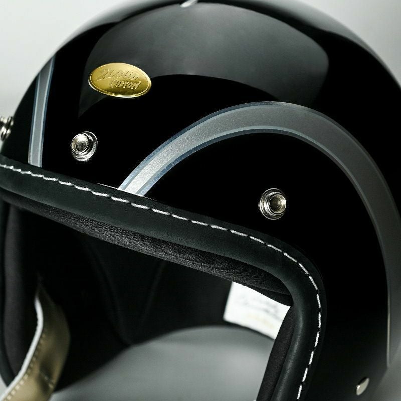 のすのす様 500TXタイプ ジェットヘルメット 4XL 500TXシリーズ 2LOUD カスタム ジェットヘルメット グロスブラック