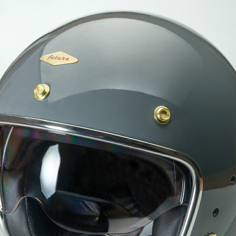 BRIANシリーズ インナーバイザー ジェットヘルメット セメントグレー