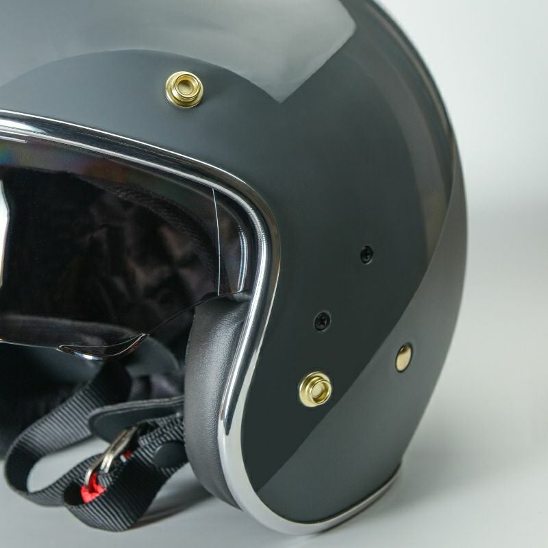 BRIANシリーズ インナーバイザー ジェットヘルメット セメントグレー
